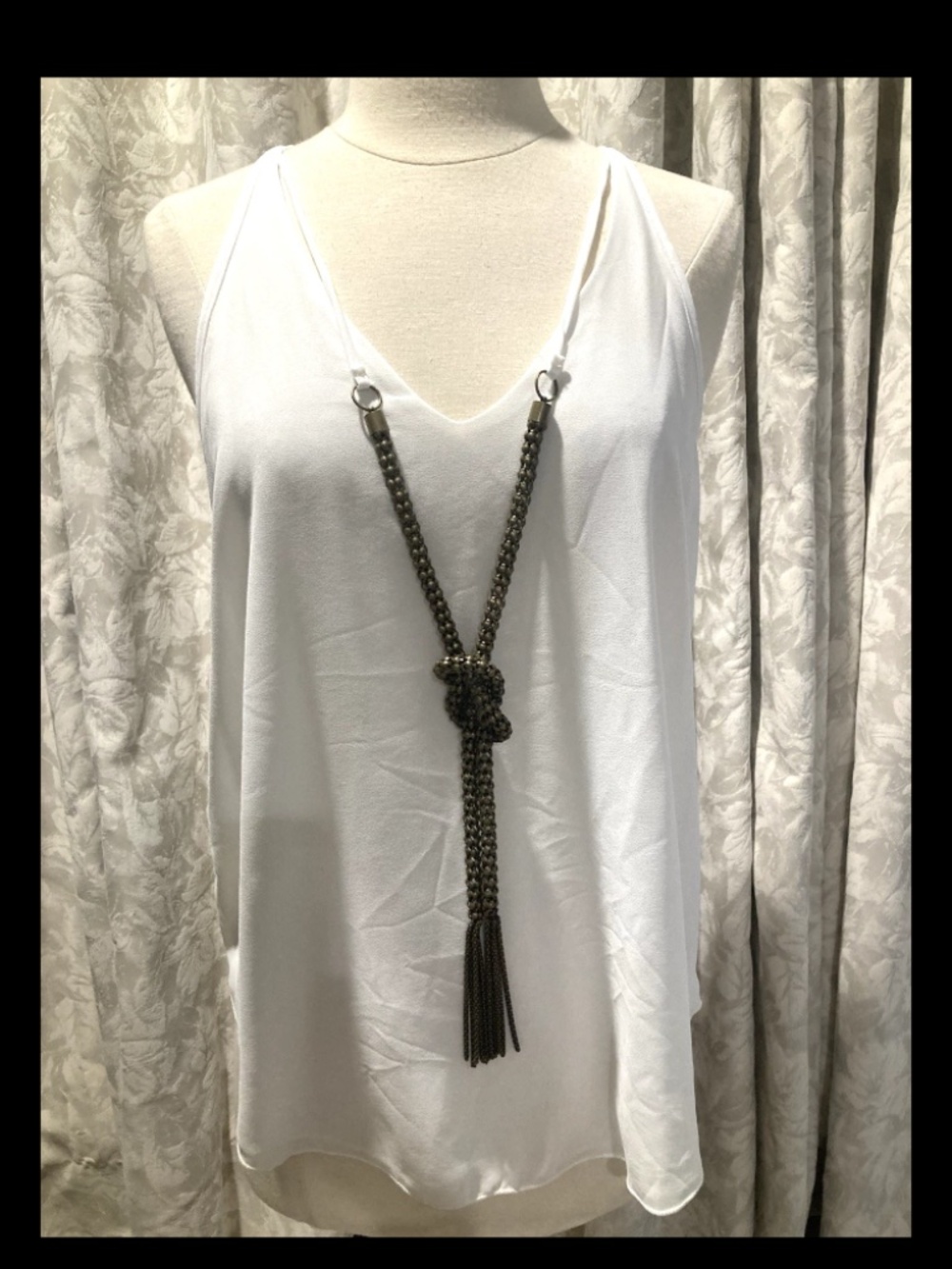 NWT bebe 2b embellished neck tank top
